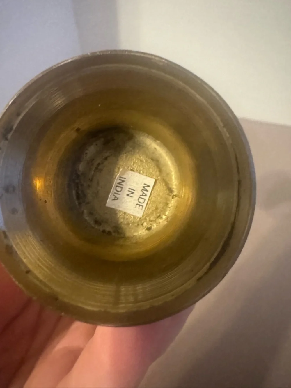 Vintage Small Enameled Vase - Aged